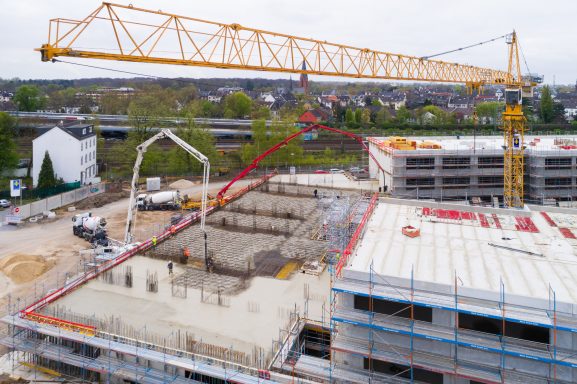 Albrecht-Dürer-Schule Baustelle mit Kran